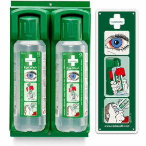 Cederroth seinäteline kahdelle 500ml:n silmänhuuht