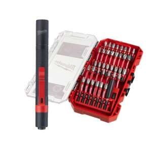 Milwaukee 38-osainen kärkisarja + IPL-led lamppu