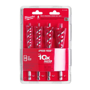 Milwaukee Speed Feed™ puuporanteräsarja 4-osainen
