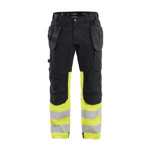 Blåkläder 1558 highvis riipputaskuhousut stretch